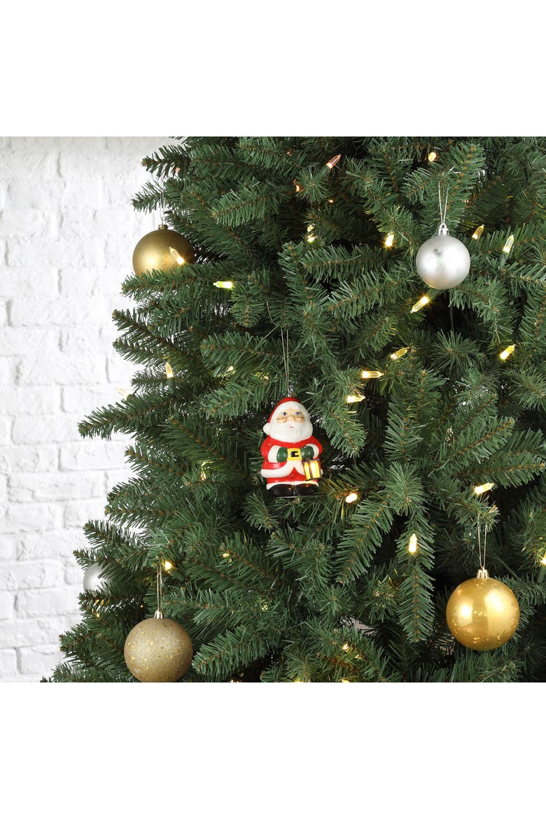 Nostalgic Ceramic Ornament - Santa, Alternate, color, Multicolor