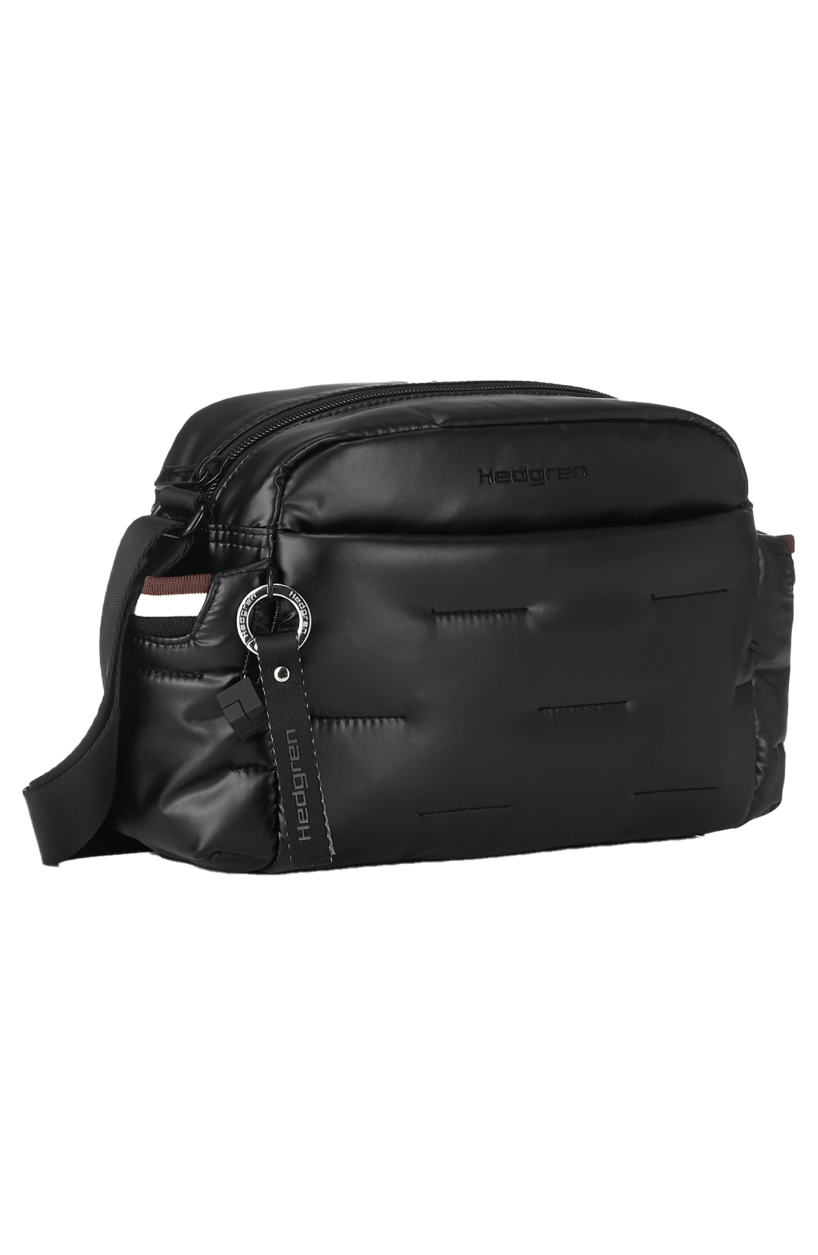 Hedgren Cozy Water Repellent Shoulder Bag, Alternate, color, Black