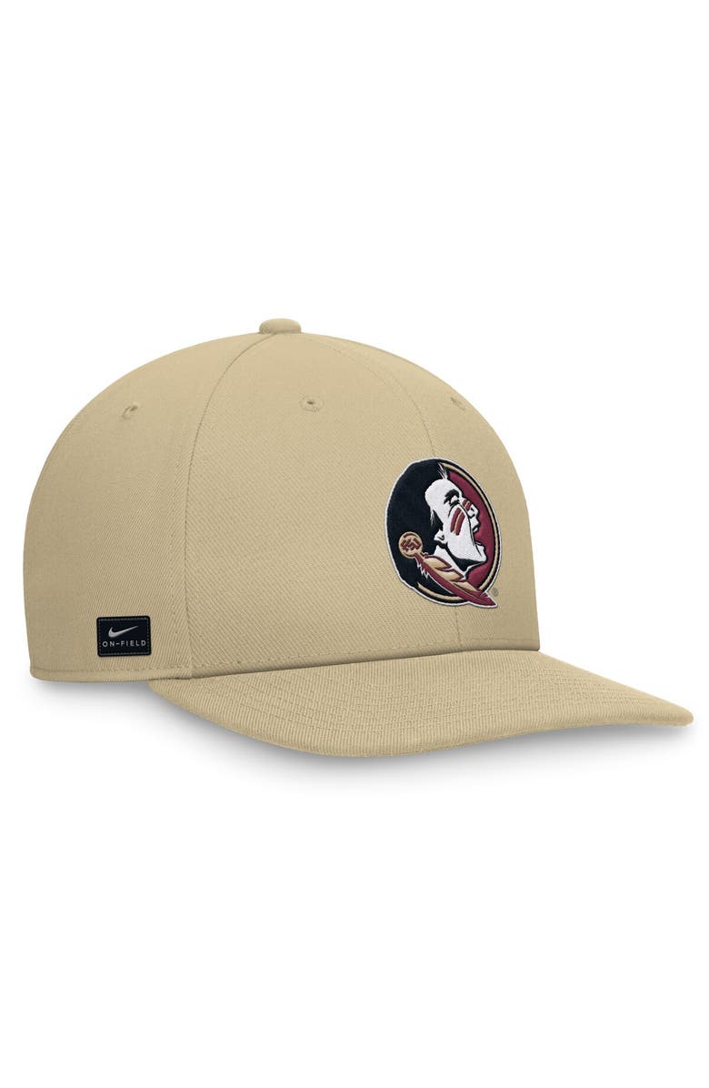 Nike Men's Nike Gold Florida State Seminoles On-Field Pro Bill Snapback Hat, Alternate, color, 