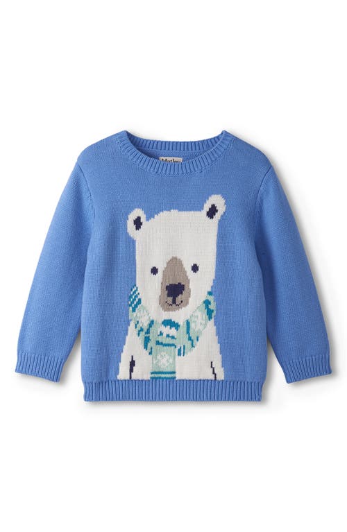 Hatley Babies'  Polar Bear Crewneck Sweater In Blue