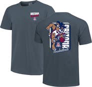 IMAGE ONE Men's Navy Arizona Wildcats Comfort Colors Mascot Dunk T-Shirt
