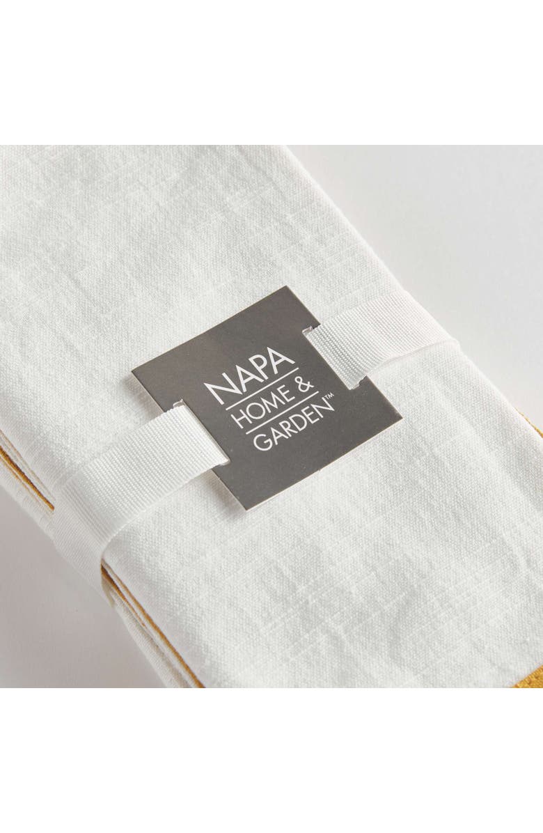 Napa Home & Garden Connor Dinner Napkins Set Of 4, Alternate, color, Yellow