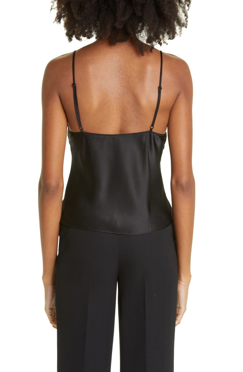 Alexander Wang Lace Trim Silk Charmeuse Butterfly Camisole, Alternate, color, 