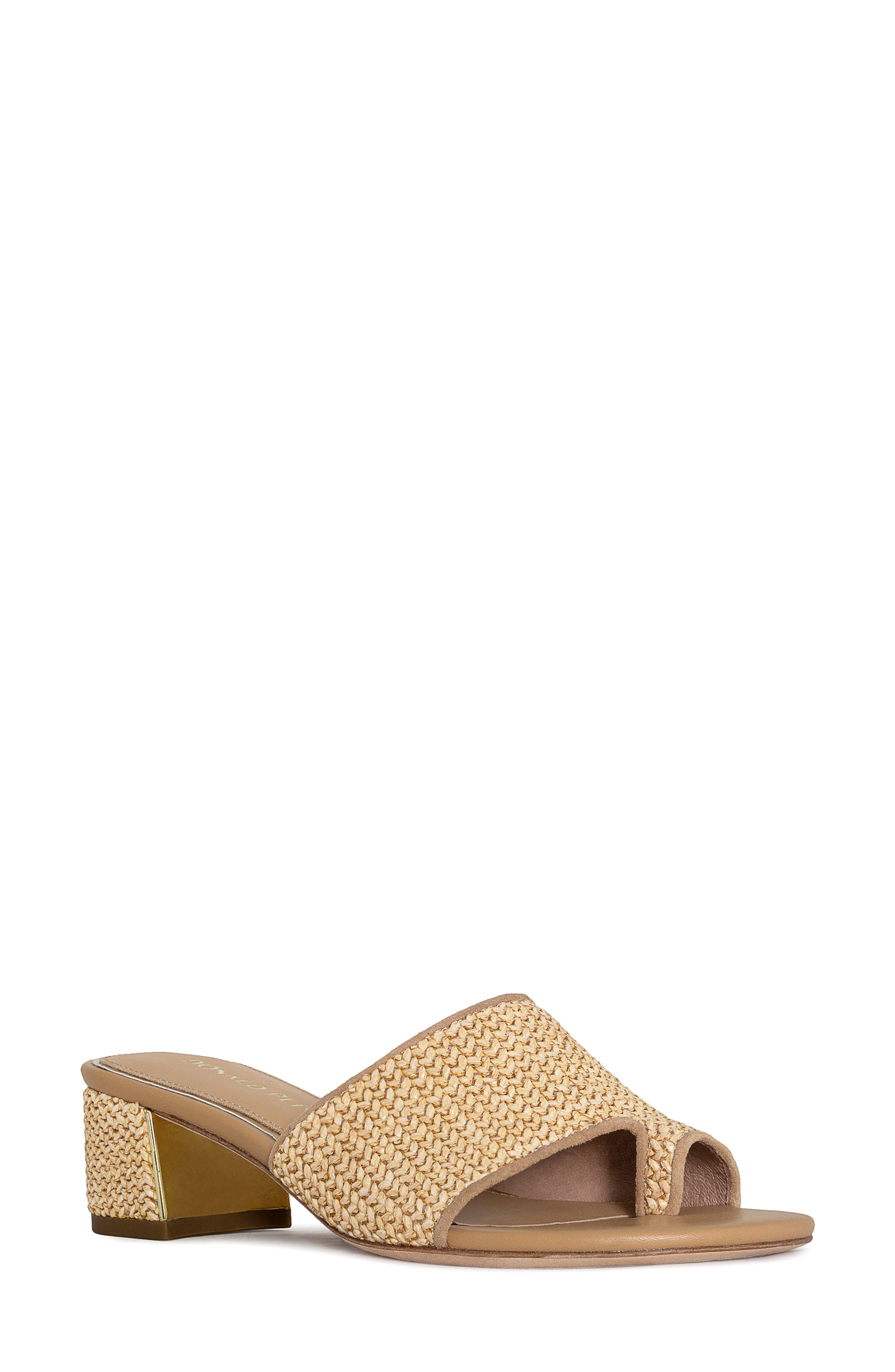Donald Pliner Block Heel Toe Loop Sandal, Main, color, 