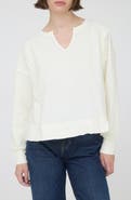 Blu Pepper Split Neck Long Sleeve Shirt
