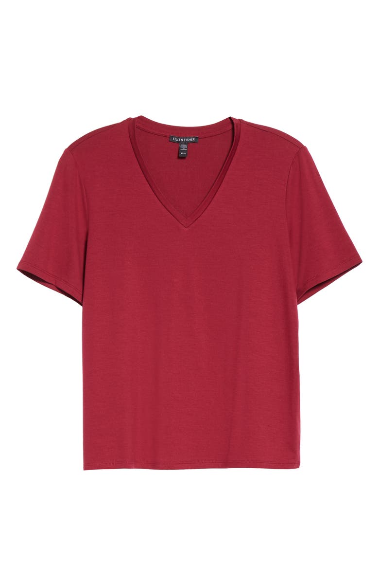 Eileen Fisher V-Neck T-Shirt, Alternate, color, 