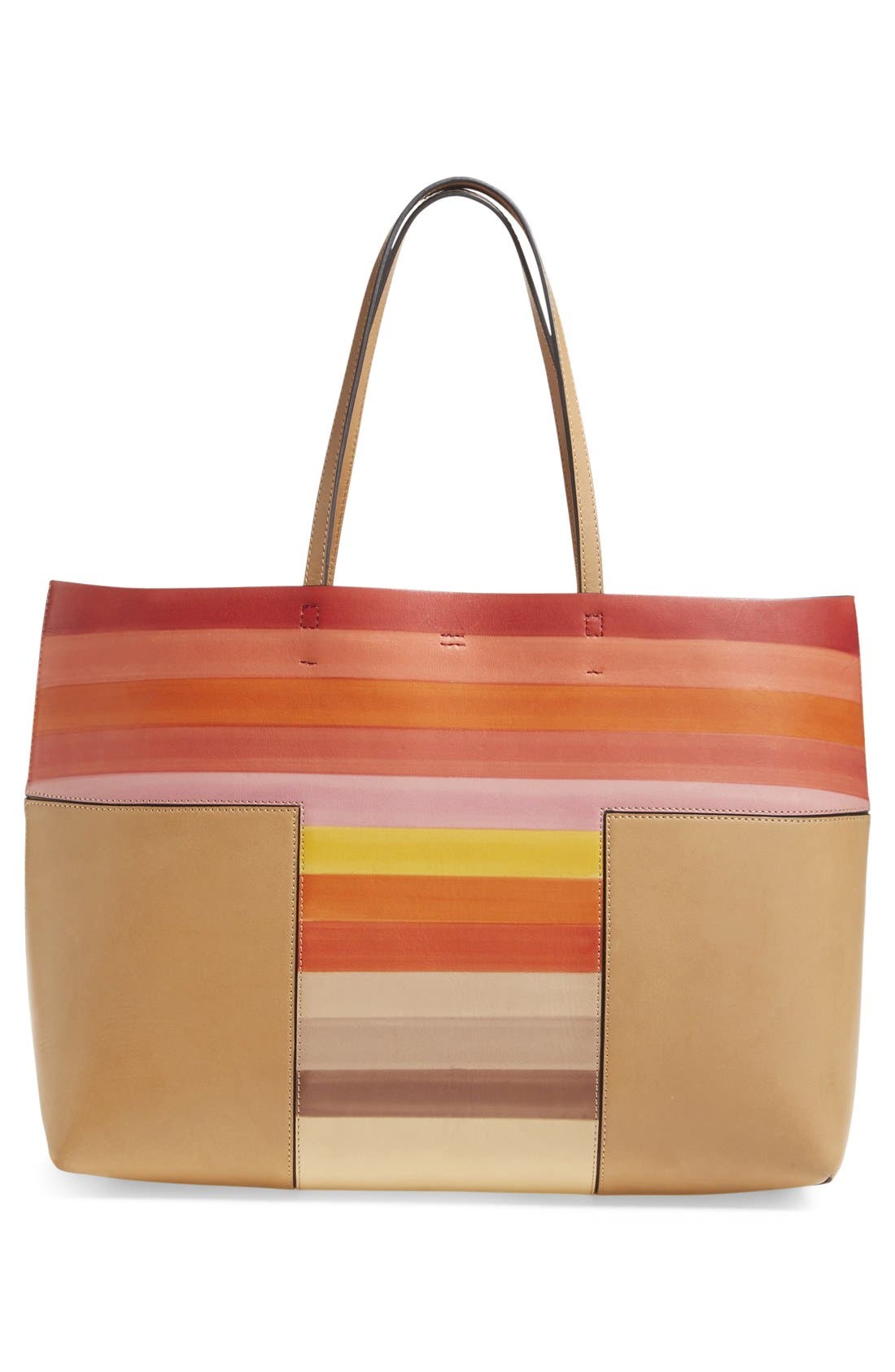 'Block T - Dégradé' Tote, Alternate, color, VACHETTA MULTI