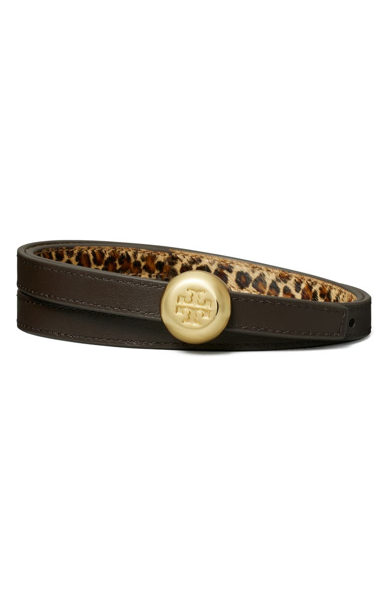 Tory Burch Romy Reversible Belt, Alternate, color, Haircalf / John Coco
