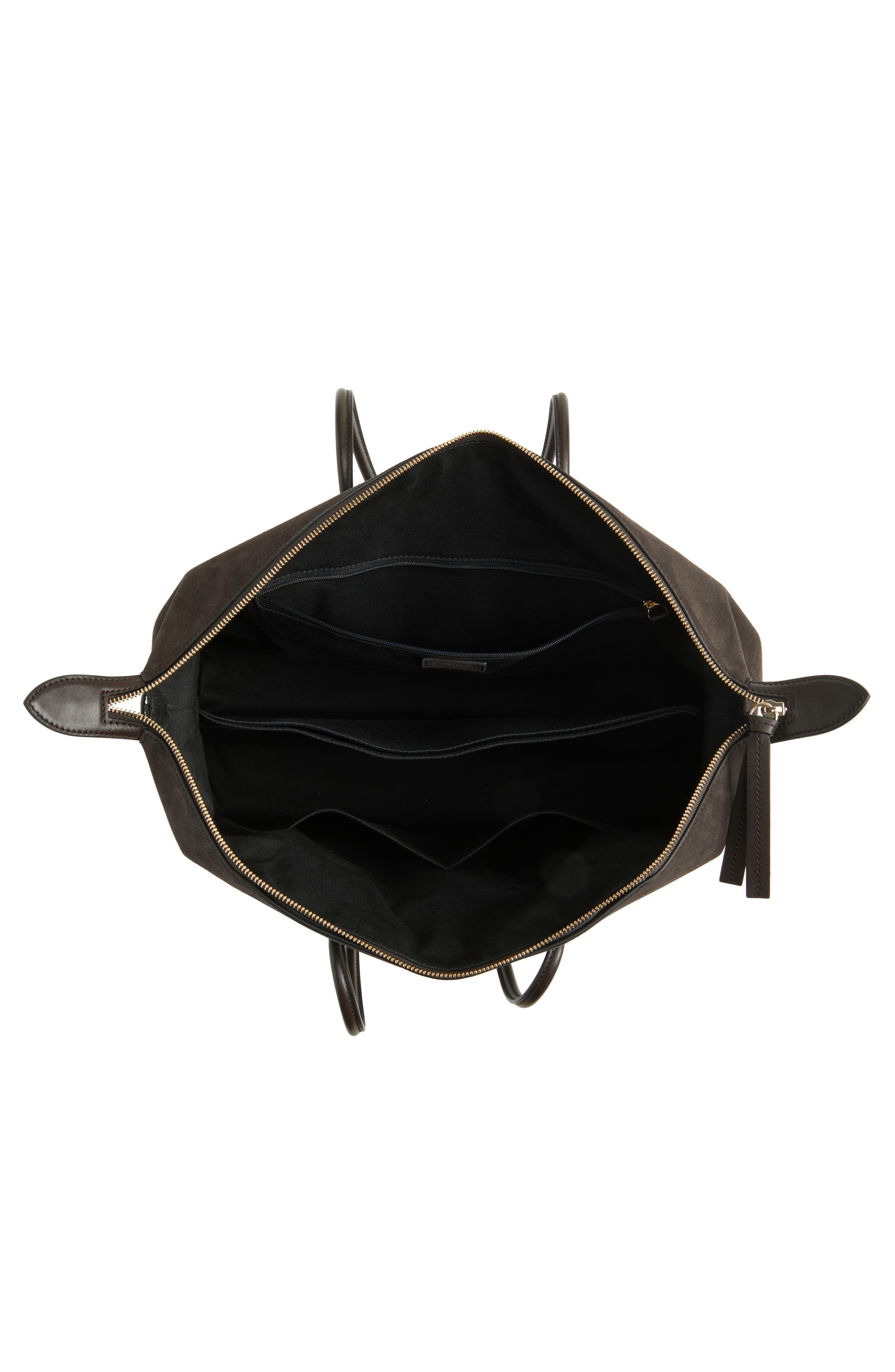 DeMellier The Stockholm Leather Top Handle Bag, Alternate, color, Dark Chocolate