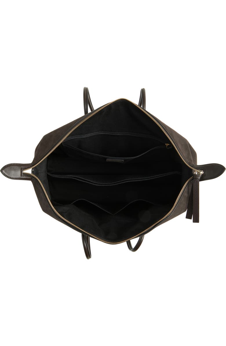 DeMellier The Stockholm Leather Top Handle Bag, Alternate, color, Dark Chocolate