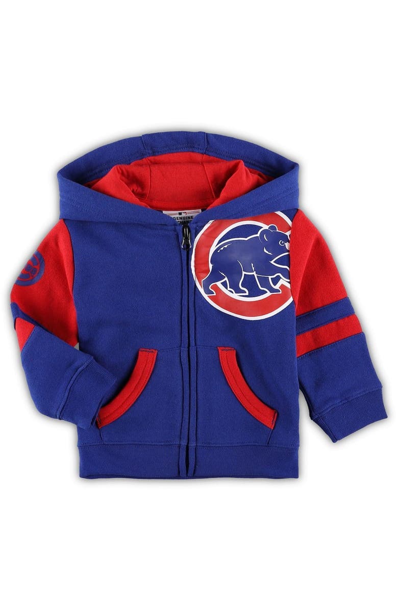 Outerstuff Infant Royal Chicago Cubs Fleece Full-Zip Hoodie, Main, color,