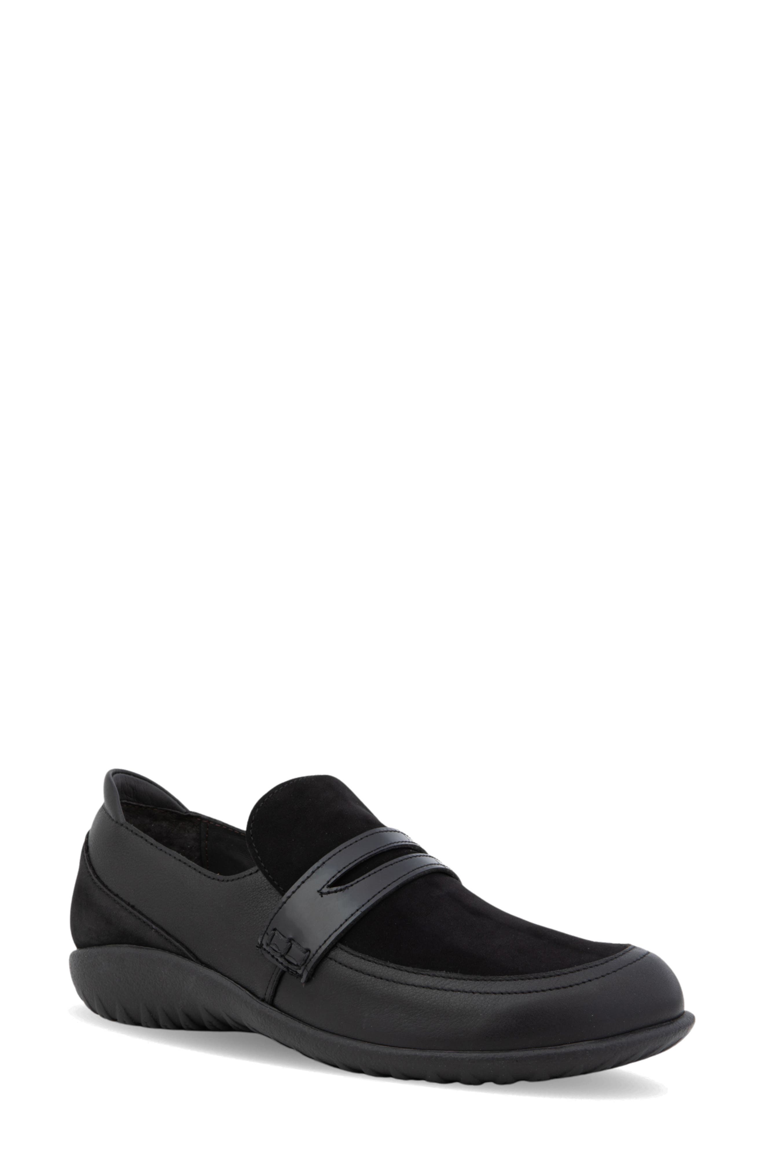 Kiso Slip-On Sneaker, Main, color, BLACK LEATHER COMBO