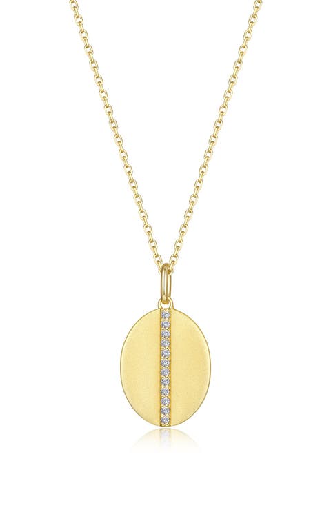 Cowrie Simulated Diamond Shell Pendant Necklace