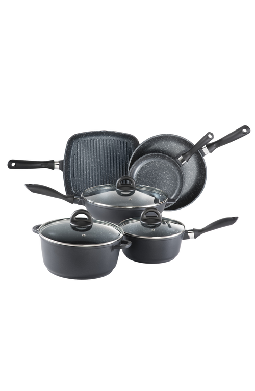 Cuisine::pro ® Stone Cookware Set 9pc In Black