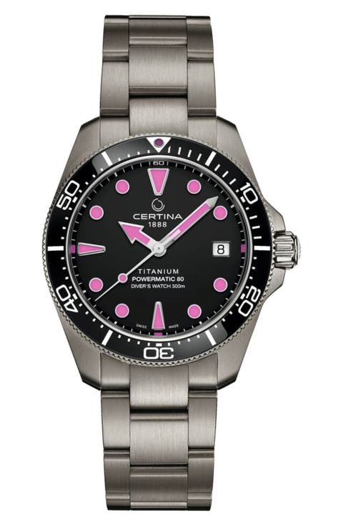 DS Action Automatic Bracelet Watch, 38mm