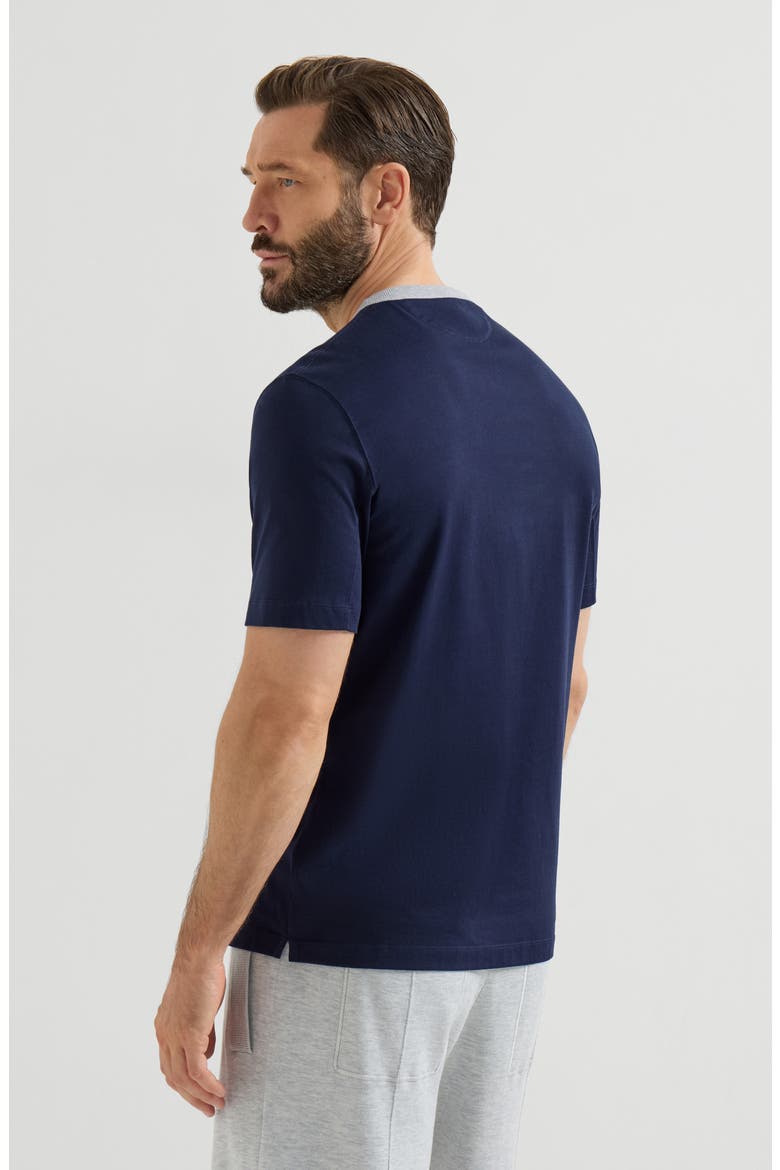 T-shirt with print, Alternate, color, Cobalt