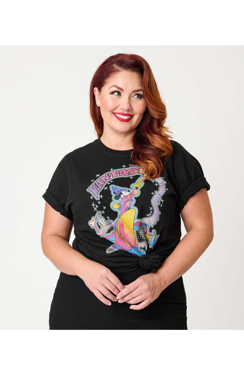 Unique Vintage Unisex Graphic Tee, Main, color, Black Magic Print