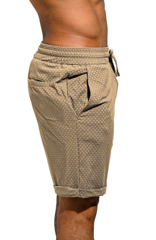 Maceoo Athgainsboro Cotton Blend Drawstring Shorts In Nude