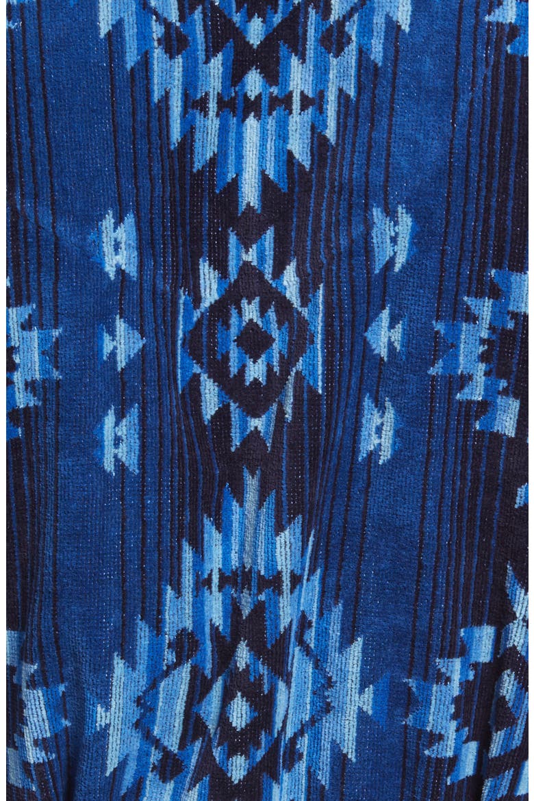 Men's Gifted Cotton Terry Velour Robe, Alternate, color, BLUE