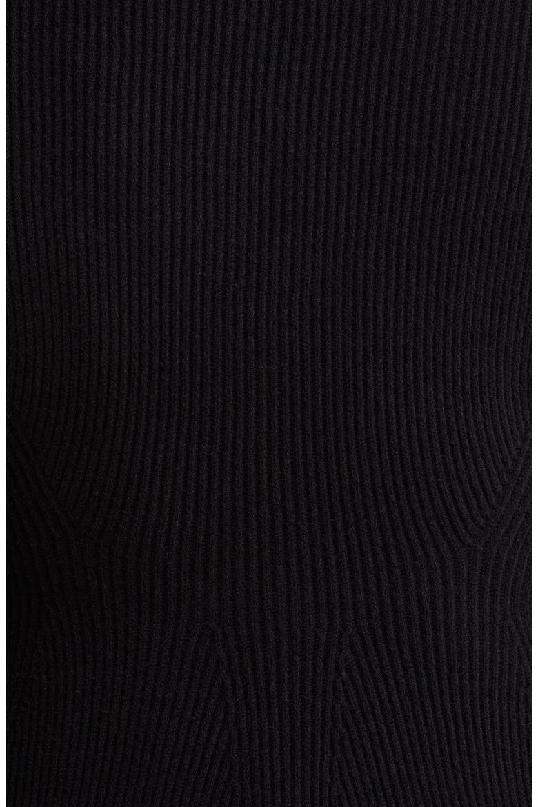 Carthay Mile Peplum Cardigan, Alternate, color, BLACK