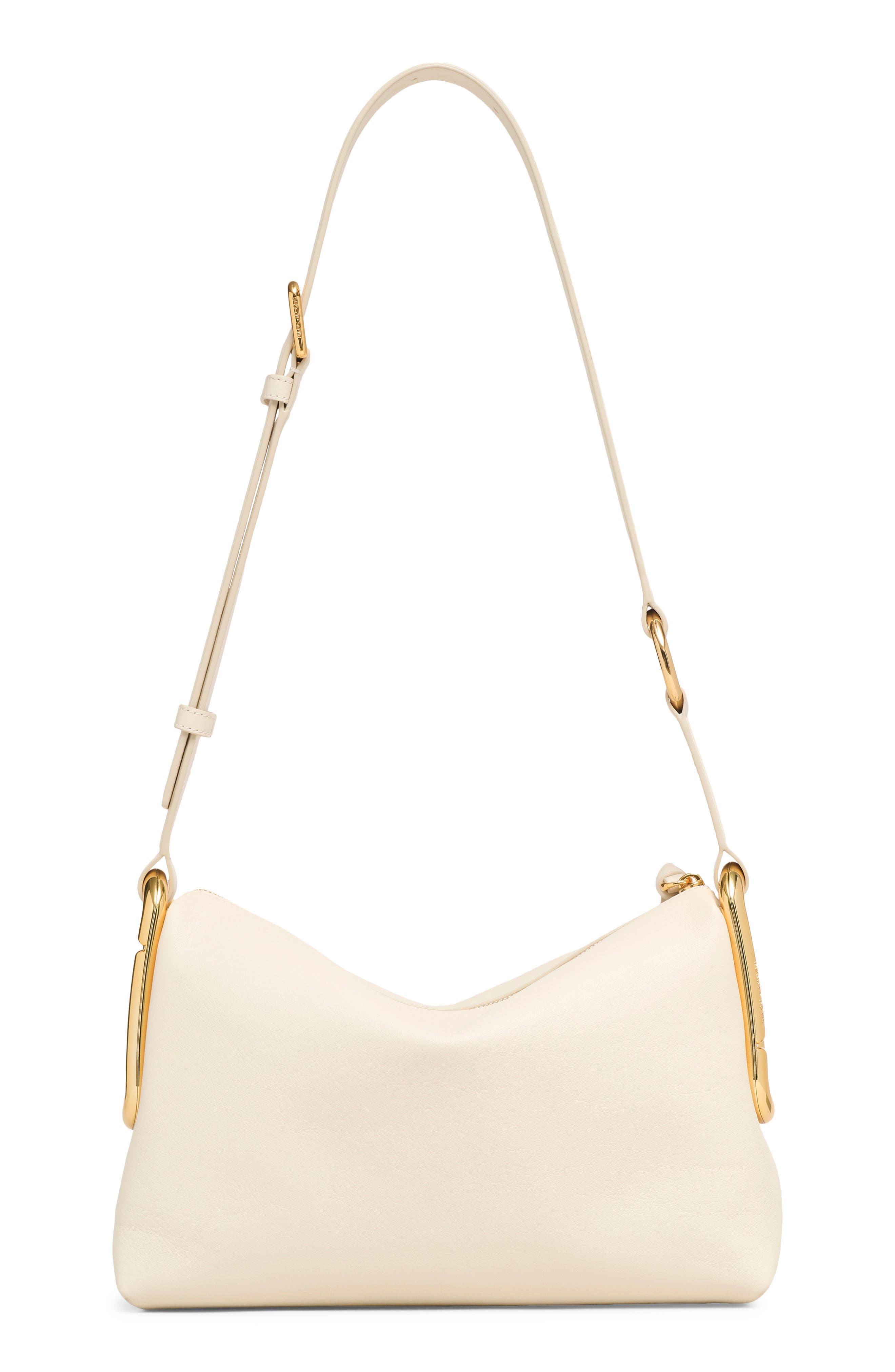 Medium Scene Leather Shoulder Bag, Alternate, color, CLOUD WHITE