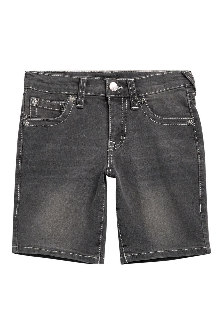 Kids' Denim Shorts, Main, color, GREY