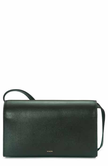 Vince Leather Crossbody Wallet
