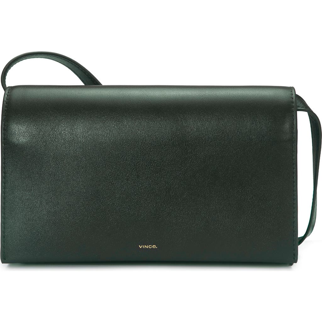 Vince Leather Crossbody Wallet