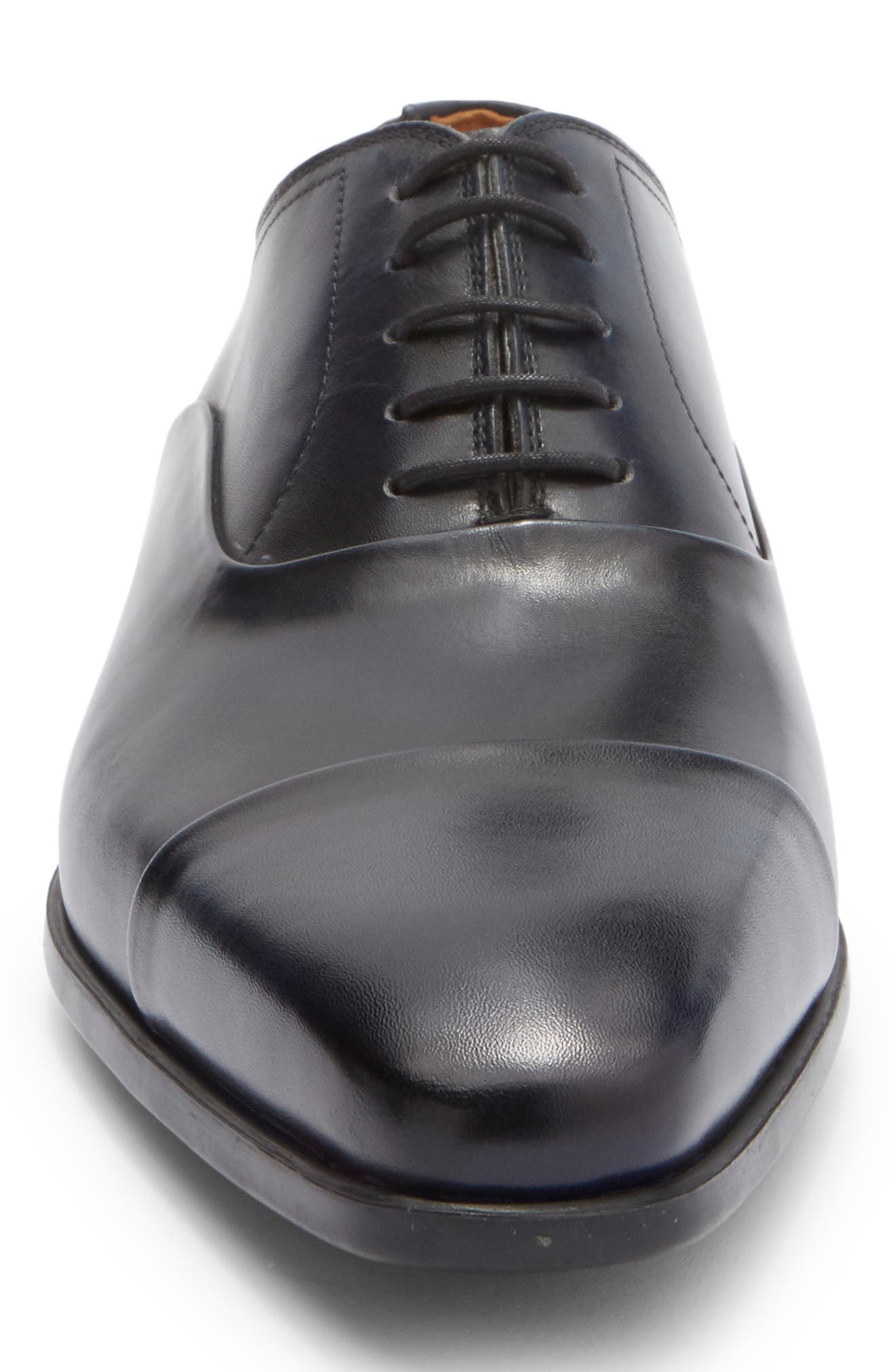Magnanni Cap Toe Oxford, Alternate, color, Navy