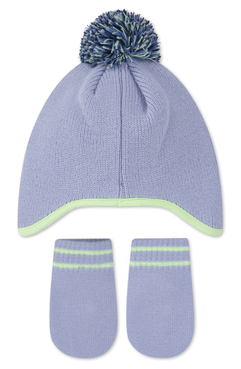 Nike Play for All Pompom Beanie & Mittens Set, Alternate, color, Ghost
