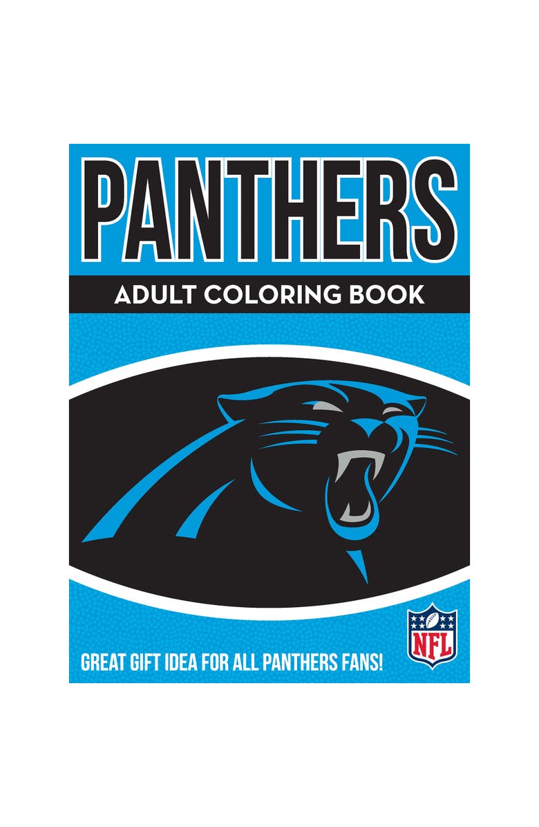 Sportszone In the Sports Zone   NFL Adult Coloring Book, Carolina Panthers, Main, color, 