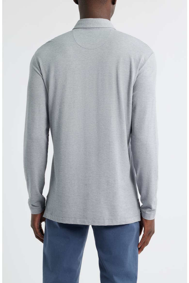 Idris Top Shelf Long Sleeve Polo, Alternate, color, GREY
