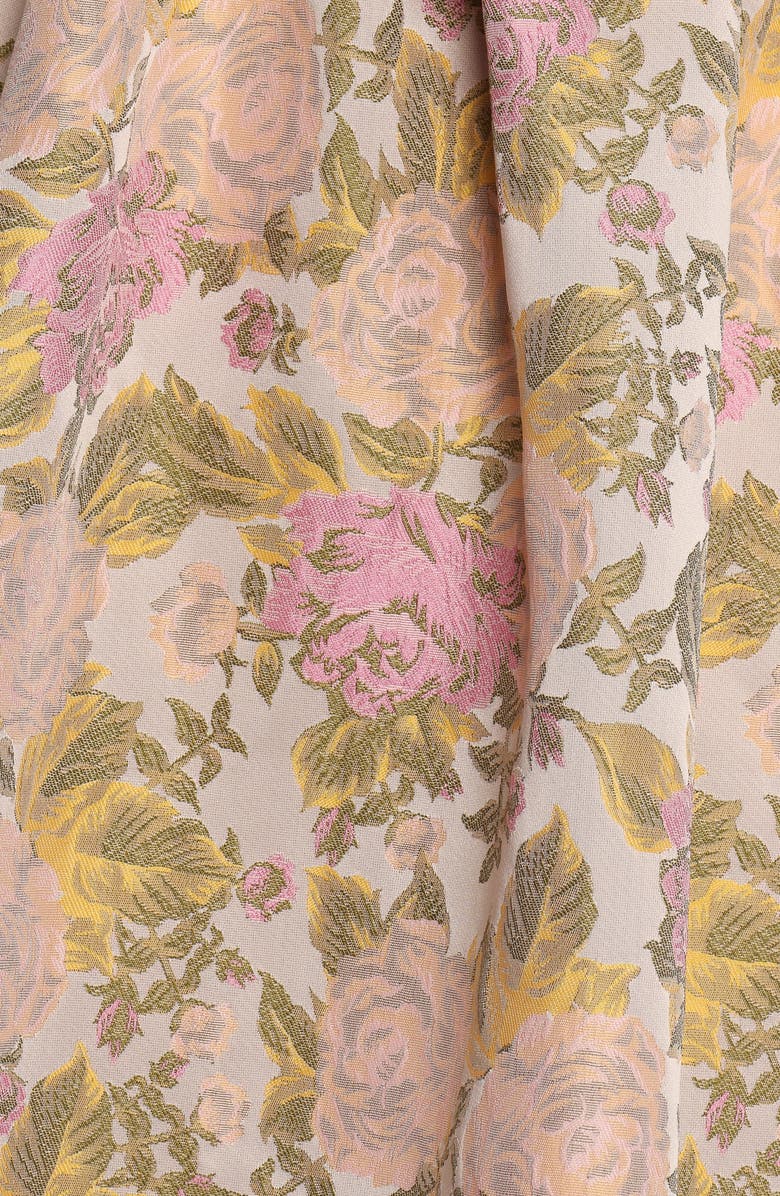 Petal & Pup Bettina Floral Bow Front One-Shoulder Maxi Dress, Alternate, color, Multi Floral