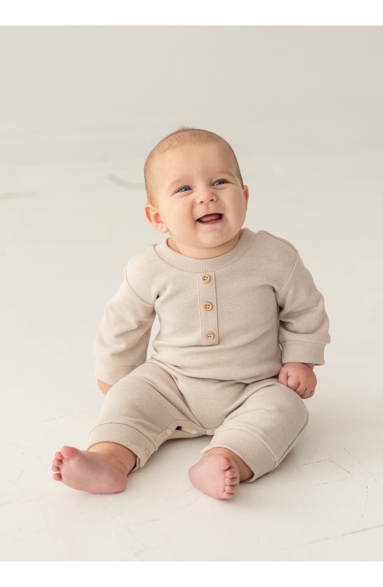 Beckett and Bear Isaac Romper, Alternate, color, Ivory