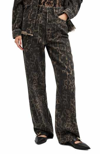 AllSaints Blake Print Wide Leg Jeans