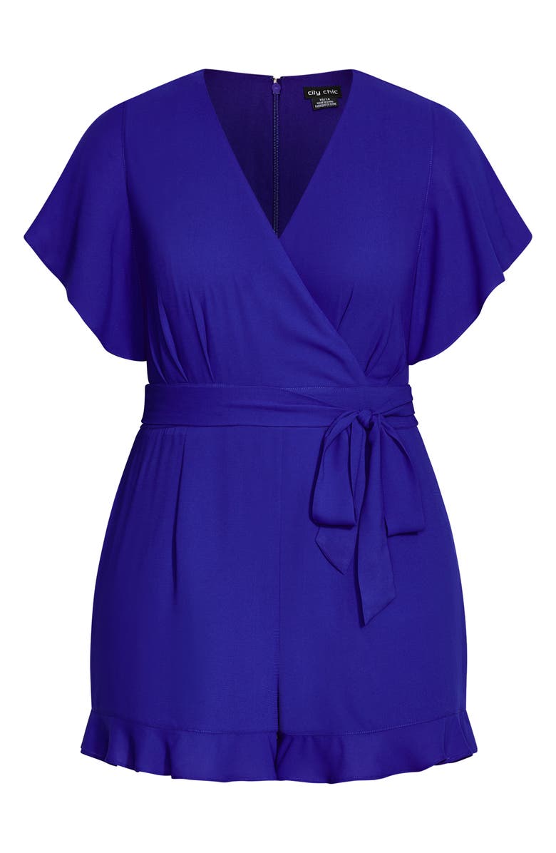 City Chic Frill Love Romper, Alternate, color, 