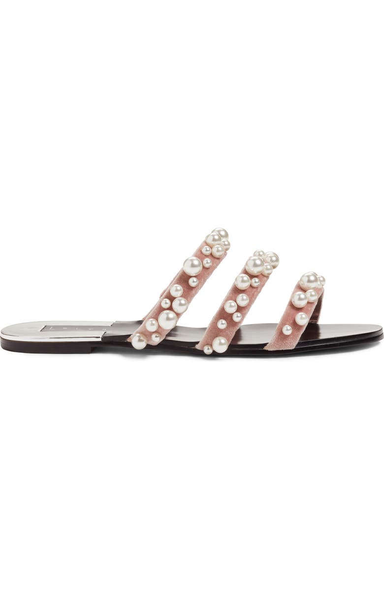 Leith Stunner Embellished Strappy Slide Sandal, Alternate, color,