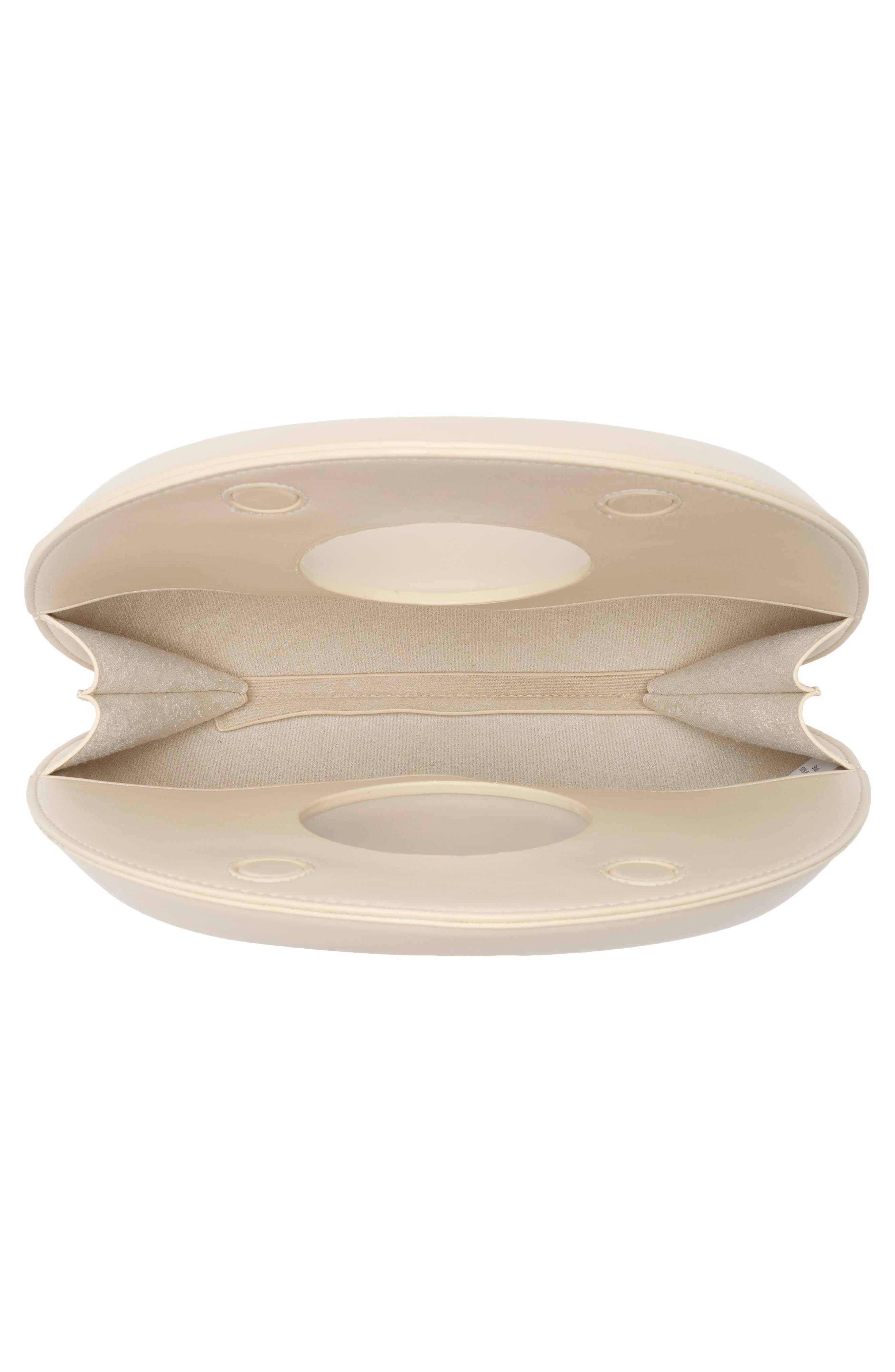 BCBG Circle Handle Molded Hobo Bag, Alternate, color, Cloud