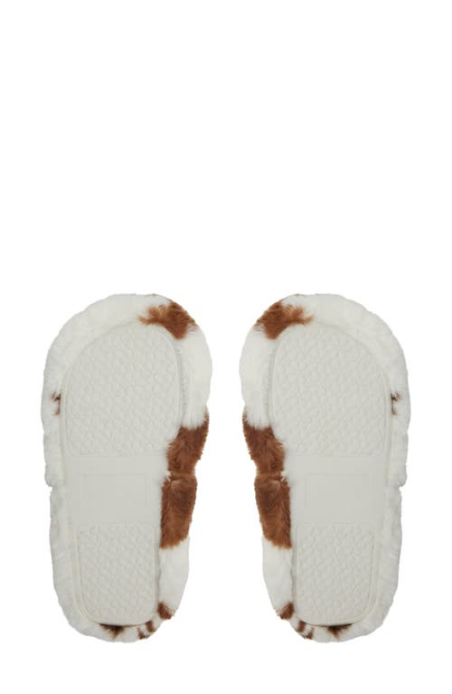 Roxy Sloane Faux Fur Slide Slipper In Multi
