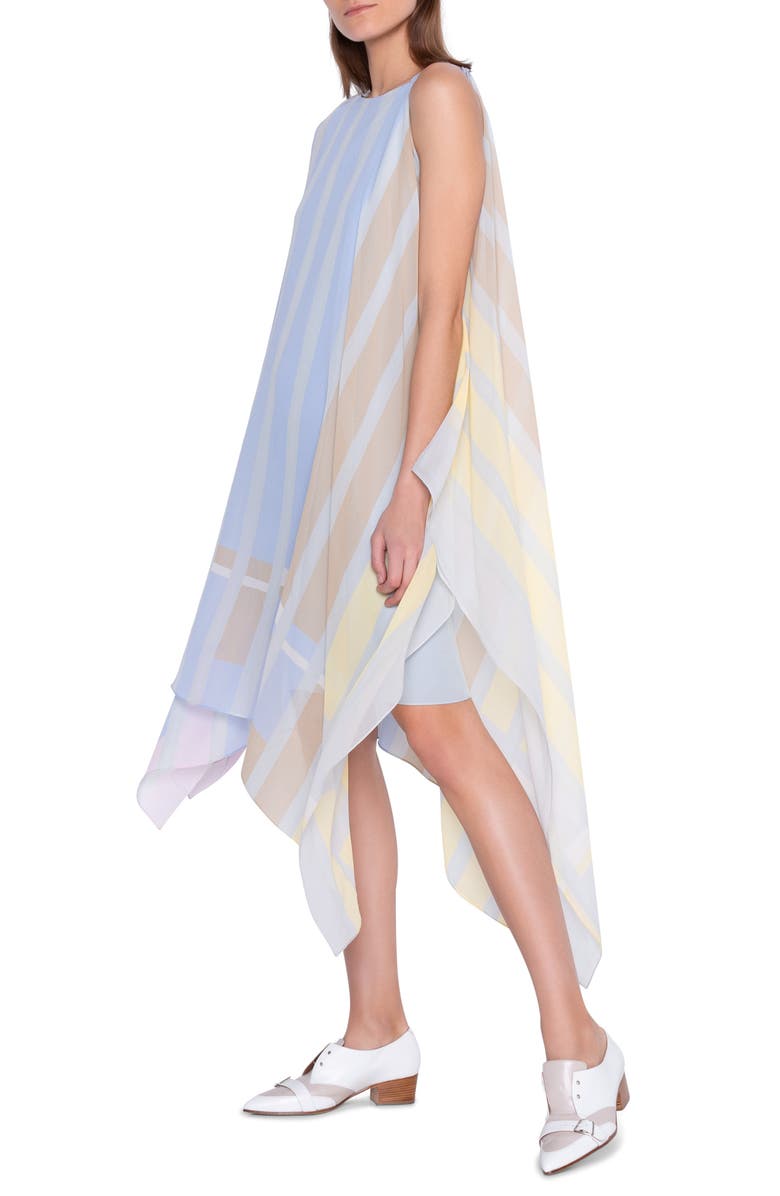 Akris Variazoni Print Silk Georgette Caftan, Alternate, color, 