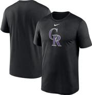 Nike Men's Nike Black Colorado Rockies New Legend Logo T-Shirt