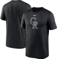 Nike Men's Nike Black Colorado Rockies New Legend Logo T-Shirt