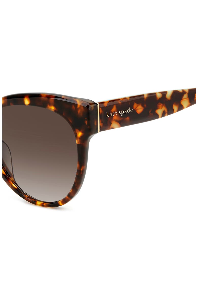 aubriella 55mm cat eye sunglasses, Alternate, color, HAVANA