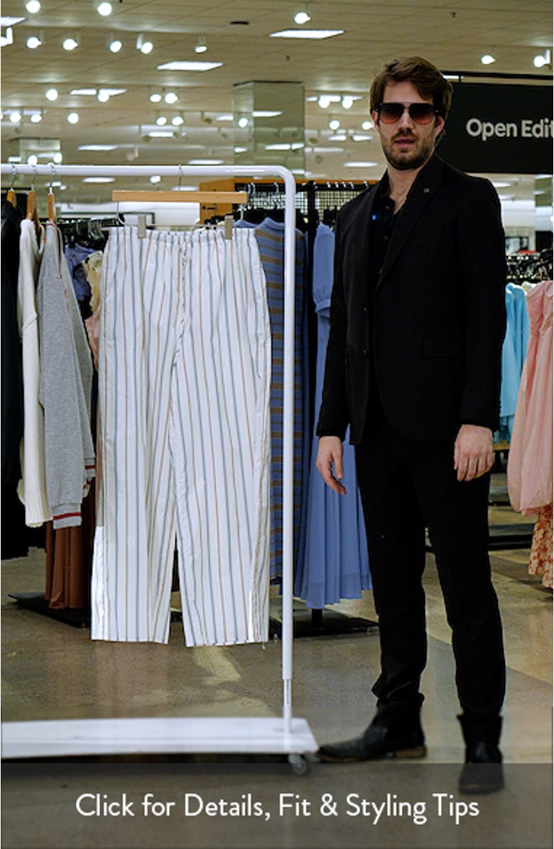 Ember Stripe Drawstring Cotton Pants, sales video thumbnail