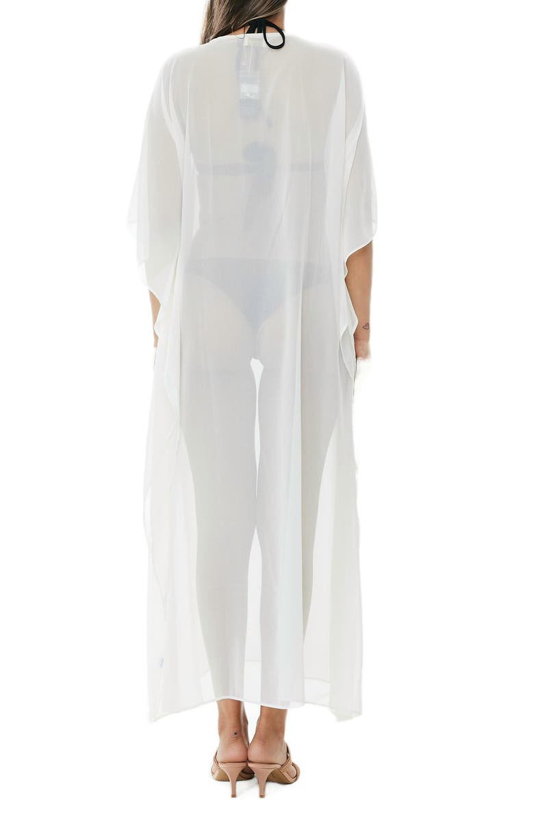 RANEES Embellished Mesh Woven Kaftan Coverup, Alternate, color,