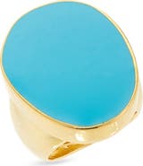 Kenneth Jay Lane Adjustable Enamel Cocktail Ring