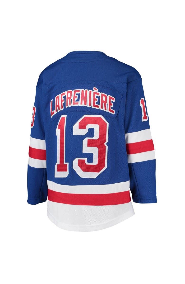 Outerstuff Youth Alexis Lafreniere Blue New York Rangers Home Premier Player Jersey, Alternate, color,