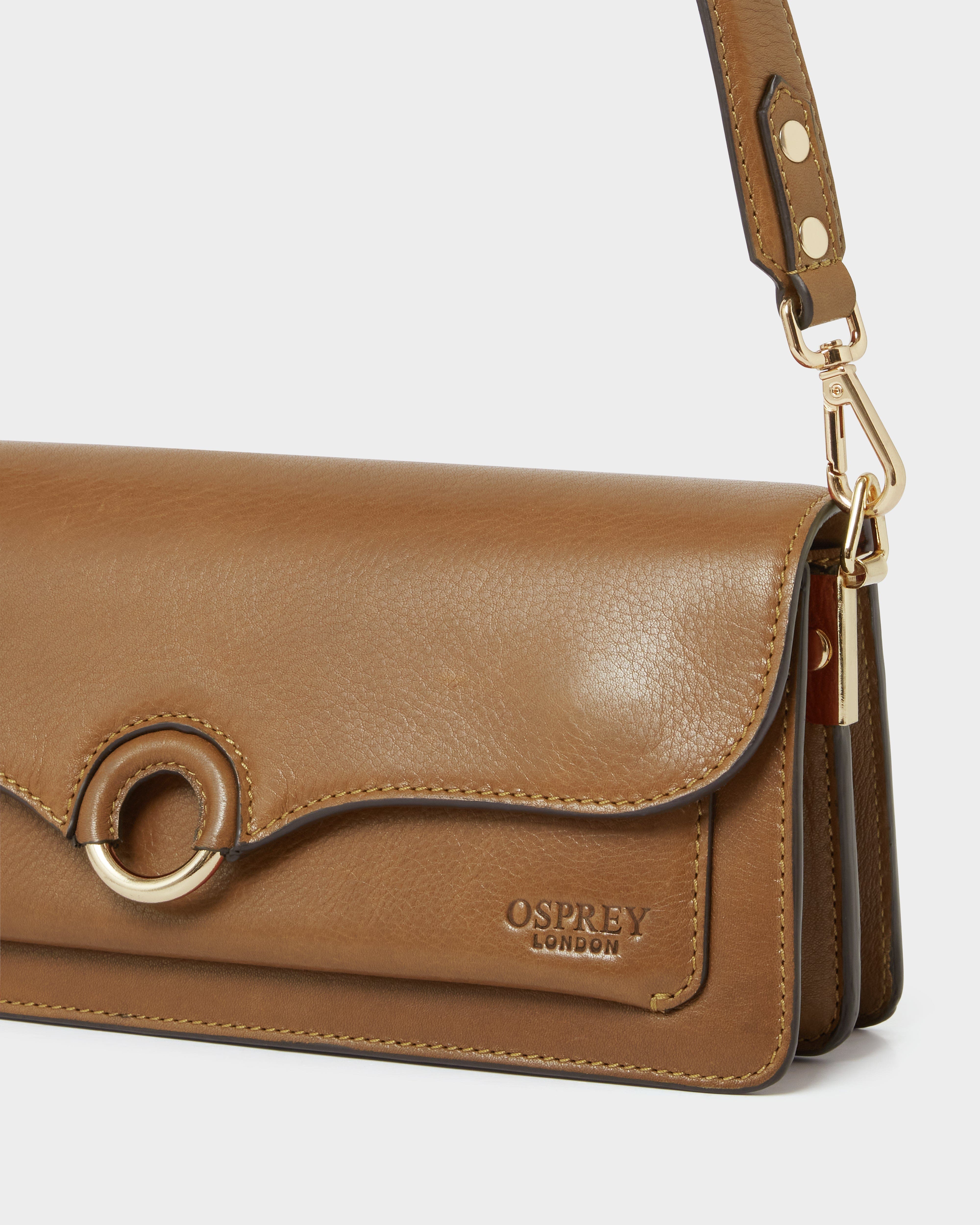The Marlow Leather Shoulder Bag, Alternate, color, Tan