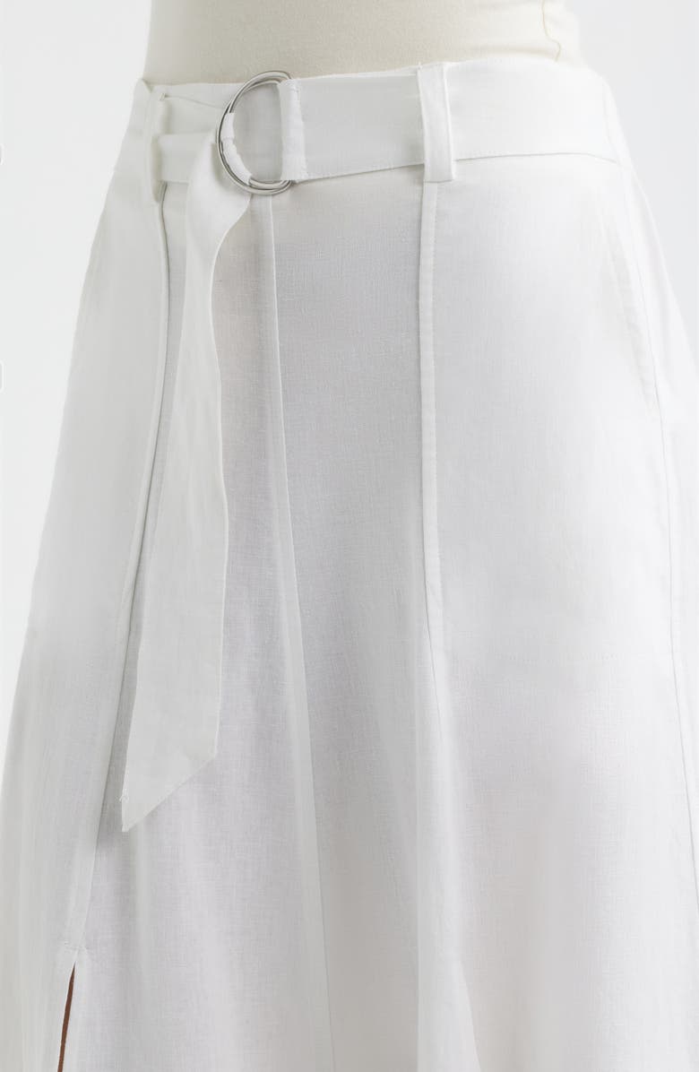 CITY BLUES Belted Double Slit Midi Skirt, Alternate, color, 