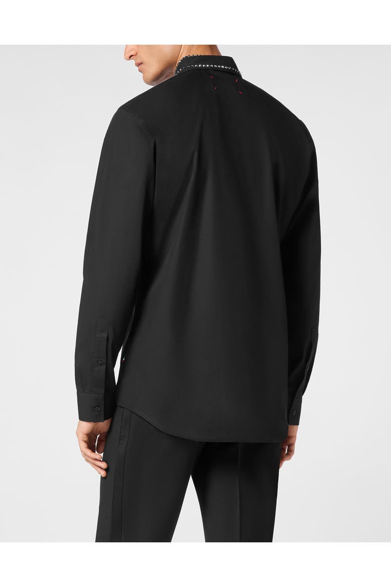 Shirt Slim Fit Sugar Daddy Men, Alternate, color, black